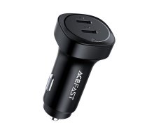 Acefast car charger 72W, 2x USB Type C, PPS, Power Delivery, Quick Charge 3.0, AFC, FCP black (B2 black) | B2  | 6974316280361 | 039326