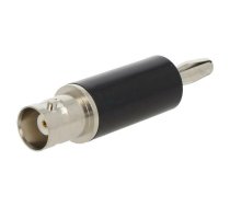 Adapter; 60VDC; max.50°C; banana 4mm plug,BNC female; 52.83mm | POM-1894  | 1894