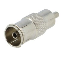 Adapter; coaxial 9.5mm socket,RCA plug | AC-019