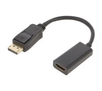 Adapter; DisplayPort 1.2; DisplayPort plug,HDMI socket; 100mm | HDMI-DP-ADAP-01  | 67881