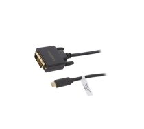 Adapter; DVI-D (24+1) plug,USB C plug; 3m; black; black | UA0332  | UA0332