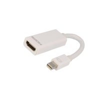 Adapter; HDMI socket,mini DisplayPort plug; 0.15m; white | AK-340404-001-W  | AK-340404-001-W