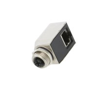 Adapter; M12 female,RJ45 socket; X code-ProfiNET; PIN: 8; Cat: 6a | RJS-12X08FF-RS7001  | RJS-12X08FF-RS7001