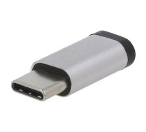 Adapter; OTG,USB 2.0; USB B micro socket,USB C plug | USBC/B-ADAP-SV | 56636