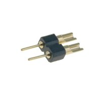 Adapter; pin strips; PIN: 2; straight; 2.54mm; soldering,THT; 1x2 | ZL210-2P  | DS1004-02-1*23B