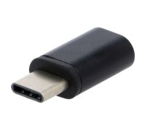 Adapter; USB 2.0; USB B micro socket,USB C plug; nickel plated | AK-AD-46 | AK-AD-46