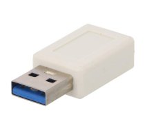 Adapter; USB 3.0; USB A plug,USB C socket; white | USB.C-F/A-M-WH  | 55225