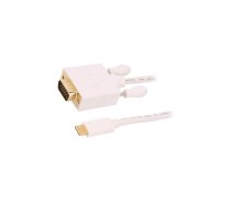 Adapter; USB 3.1; D-Sub 15pin HD plug,USB C plug; 1m | QOLTEC-50418 | 50418