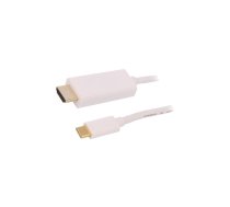 Adapter; USB 3.1; HDMI plug,USB C plug; 1m; white | QOLTEC-50414 | 50414