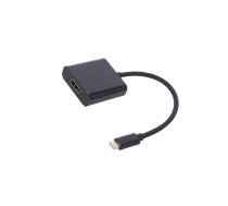 Adapter; USB 3.1; HDMI socket,USB C plug; 0.23m; black | QOLTEC-50375 | 50375