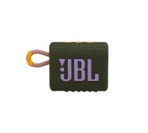 JBL ūdensizturīga portatīvā skanda JBL Go, zaļa (JBLGO3GRN) | JBLGO3GRN  | 6925281975691