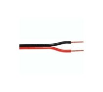 Akustiskais vads 2x0.35mm² melns/sarkans (vara) | L2/0.35JR | L2/0.35JR
