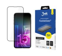 Apple iPhone 15 Plus - 3mk FlexibleGlass Max™ screen protector | 3mk FlexibleGlass Max Black(273)  | 5903108537186 | 3mk FlexibleGlass Max Black(273)