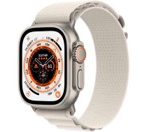 Apple Watch Ultra GPS + Cellular  49mm Titanium Case with Starlight Alpine Loop - Small Model A2684 | MQFQ3FD/A  | 194253498339 | MQFQ3FD/A