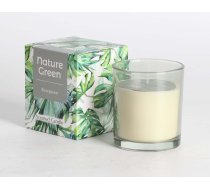 Aromatiska svece stikla NATURE GREEN H9,5cm, Evergreen | 88135  | 4741243881358