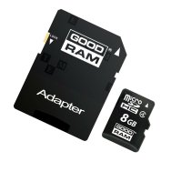 Atmiņas karte Goodram 8GB microSDHC | M40A-0080R11  | 5908267913253 | PAMGORSDG0087