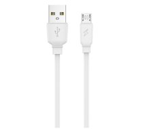 Jellico B15 Izturīgs-Mīksts Universāls Micro USB uz USB Datu & Ātrās Uzlādes 2A kabelis 1m (B15MICWH) | B15MICWH | 6974929202224