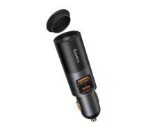 Baseus Share Together Fast Charge Car Charger with Cigarette Lighter Expansion Port, USB + USB-C 120W Gray | CCBT-C0G  | 6953156206694 | CCBT-C0G