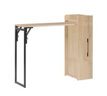 Bāra galds HEDVIG salokāms 122x44,5xH108cm, osis/melns | 40892 | 4741243408920