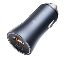 Baseus Golden Contactor Pro car charger  USB + USB-C  QC4.0+  PD  SCP  40W (gray) | 6953156201934  | CCJD-0G