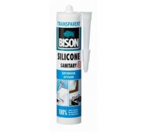 BISON Hermētiķis sanitārais silikons caursp. (280ml) | 1591314  | 8710439144023