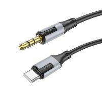 Borofone Cable BL19 Creator - jack 3,5mm to Type C - 1 metre black | KABAV1609  | 6941991108334 | KABAV1609