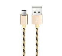 Borofone Cable BX24 Ring Current - USB to Micro USB - 2,4A 1 metre gold (KABAV1113) | KABAV1113  | 6931474703392 | KABAV1113