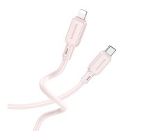 Borofone Cable BX94 Crystal color - Type C to Lightning - PD 20W 1 metre light pink | KABAV1545  | 6941991102783 | KABAV1545