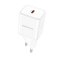 Borofone Wall charger BN6 Field - Type C - QC 3.0 PD 20W white | ŁAD001520  | 6974443384291 | ŁAD001520