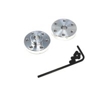 Bracket wheel; Kit: adapter,allen wrench,mounting screws; 2pcs. | POLOLU-1993  | ALUMINUM MOUNTING HUB FOR 1/4? SHAFT #4-