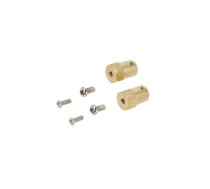 Bracket wheel; Kit: adapter,mounting screws; Shaft: smooth; 2pcs. | DF-FIT0523  | FIT0523
