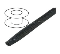Braid; polyester; Package: 100m; ØBraid : 11÷17nom.12mm; dark grey | OPL.12-BK/GY