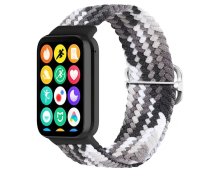 BRAIDED STRAP MI BAND 8 PRO/M8 PRO (12) BLACK AND WHITE | GAD000448 | 5901313583615 | 91139000