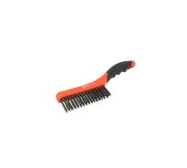 Brush; wire; steel; plastic; 260mm; Number of rows: 4 | YT-6332  | YT-6332