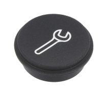 Button; round; Ø21mm; black; 09 | 09-0S12.0717  | 09-0S12.0717