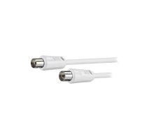 Cable; 0.5m; coaxial 9.5mm socket,coaxial 9.5mm plug; white; 75Ω | AC-3C2V-0050-WH  | 50910