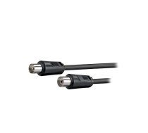 Cable; 2.5m; coaxial 9.5mm socket,coaxial 9.5mm plug; black; 75Ω | AC-3C2V-0250-BK | 11722