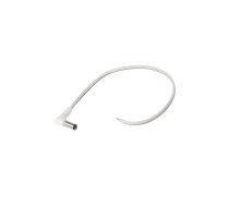 Cable; 2x0.5mm2; wires,DC 5,5/2,5 plug; angled; white; 3m | DC.CAB.2701.0300  | DC.CAB.2701.0300