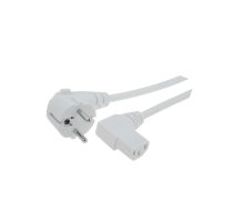 Cable; 3x0.75mm2; PVC; 1.8m; white; 10A; 250V; Core: Cu | SN312-3/07/1.8W | LT322+511 H05VV-F 3X0.75 1.8M WHT