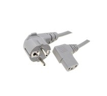 Cable; 3x1mm2; PVC; 5m; grey; 10A; 250V; Core: Cu | SN312-3/10/5.0G | LT322+511 H05VV-F 3X1.0 5.0M GRY