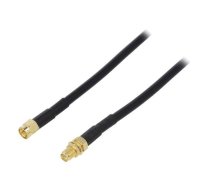 Cable; 50Ω; 3m; RP-SMA male,RP-SMA female; black | SMA-M/F-003  | 51677