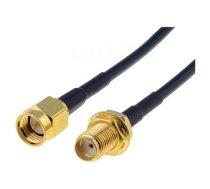 Cable; 50Ω; 3m; SMA male,SMA female; black | SMA-SMF/50/3