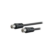 Cable; 75Ω; 1.5m; coaxial 9.5mm socket,coaxial 9.5mm plug; black | AC-3C2V-0150-BK  | 11720