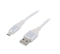 Cable; Cablexpert; USB 2.0; USB A plug,USB B micro plug; 1m | CC-USB2B-AMMBM1BW2 | CC-USB2B-AMMBM-1M-BW2