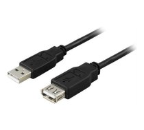 Cable DELTACO USB 2.0, 2m, black / USB2-12S | 734000465906 | 734000465906 | USB2-12S