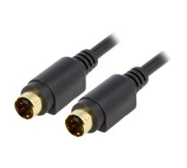 Cable; DIN mini 4pin plug,both sides; 1m; Plating: gold-plated | CABLE-465/1.0  | 50057