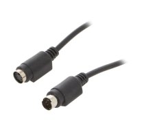Cable; DIN mini 4pin socket,DIN mini 4pin plug; 1.8m; black | CCV-513  | CCV-513