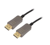 Cable; DisplayPort 1.4,HDCP,optical; 10m; black | AK-340107-100-S  | AK-340107-100-S
