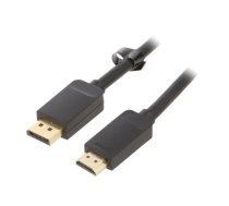 Cable; DisplayPort plug,HDMI plug; Len: 1.5m; black; 30AWG | HADBG  | HADBG