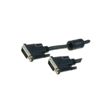 Cable; dual link; DVI-I (24+5) plug,both sides; PVC; 1.8m; black | CG445D-018-PB